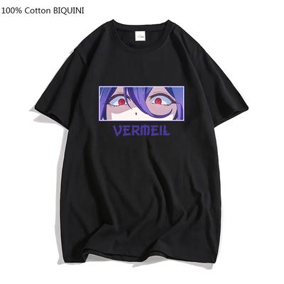 Senpai Vermeil Сексуальная футболка Waifu Аниме Vermeil в золотых футболках с принтом Унисекс Футболка с короткими рукавами Повседневные футболки из 100% хлопка