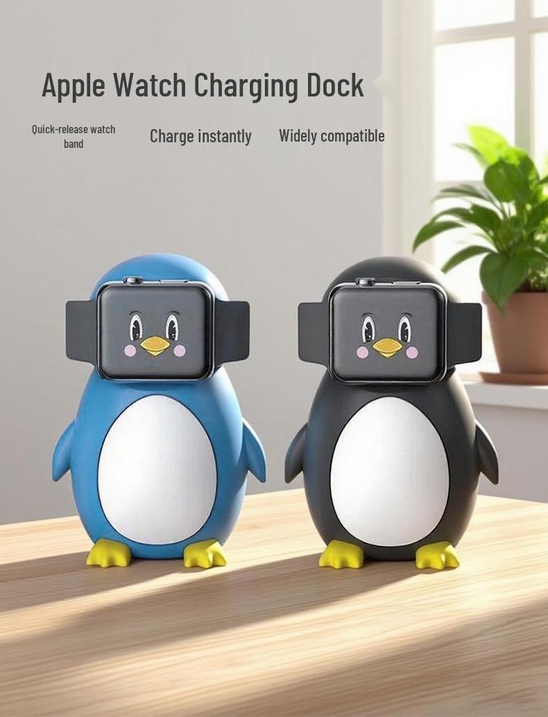 Penguin Silicone Apple Watch Wireless Charging Stand