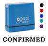 Printtoo Confirmed Self Inking Rubber Stamp Pre-Inked Office Stamp- Home Office Business Stationery, Black- 42 x 9