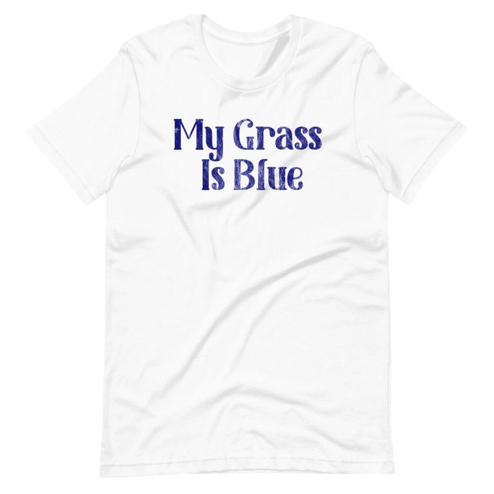 MY GRASS IS BLUE Tee Vintage Lynyrd Style Short-Sleeve Unisex T-Shirt