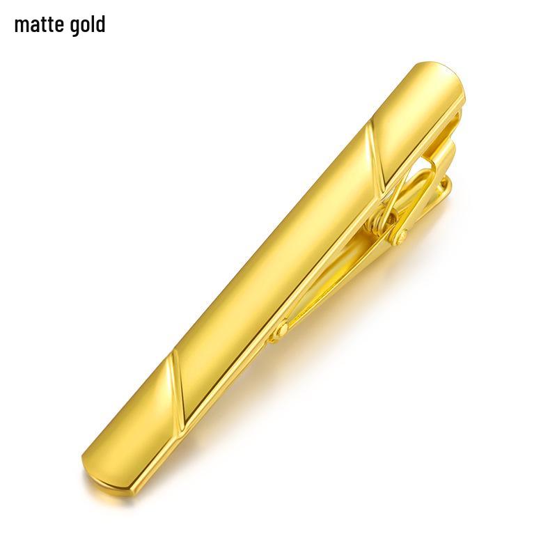 Латунный зажим для галстука с лазерной гравировкой логотипа, 5,8x0,6 см - Мужской формальный деловой аксессуар