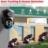 4K 8MP HD Video Surveillance Camera Wifi Outdoor Dual Lens Wireless Security IP Cameras PTZ Smart Home Wi-Fi Cam CCTV IPC360 app