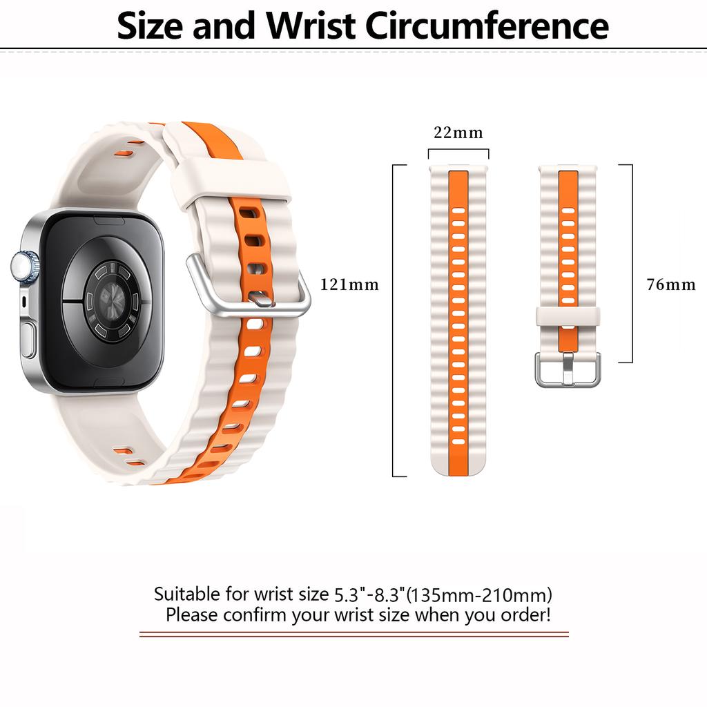 KALEBOL Silicone Band for Huawei Watch Fit 4 Pro/Fit 4/Fit 3 Dual Color Replacement Watch Strap