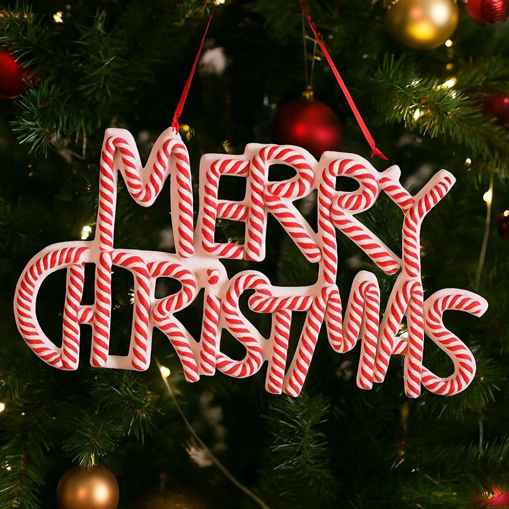 English Letter Merry Christmas Letter Pendant Plastic Xmas Tree Ornaments  Christmas Tree