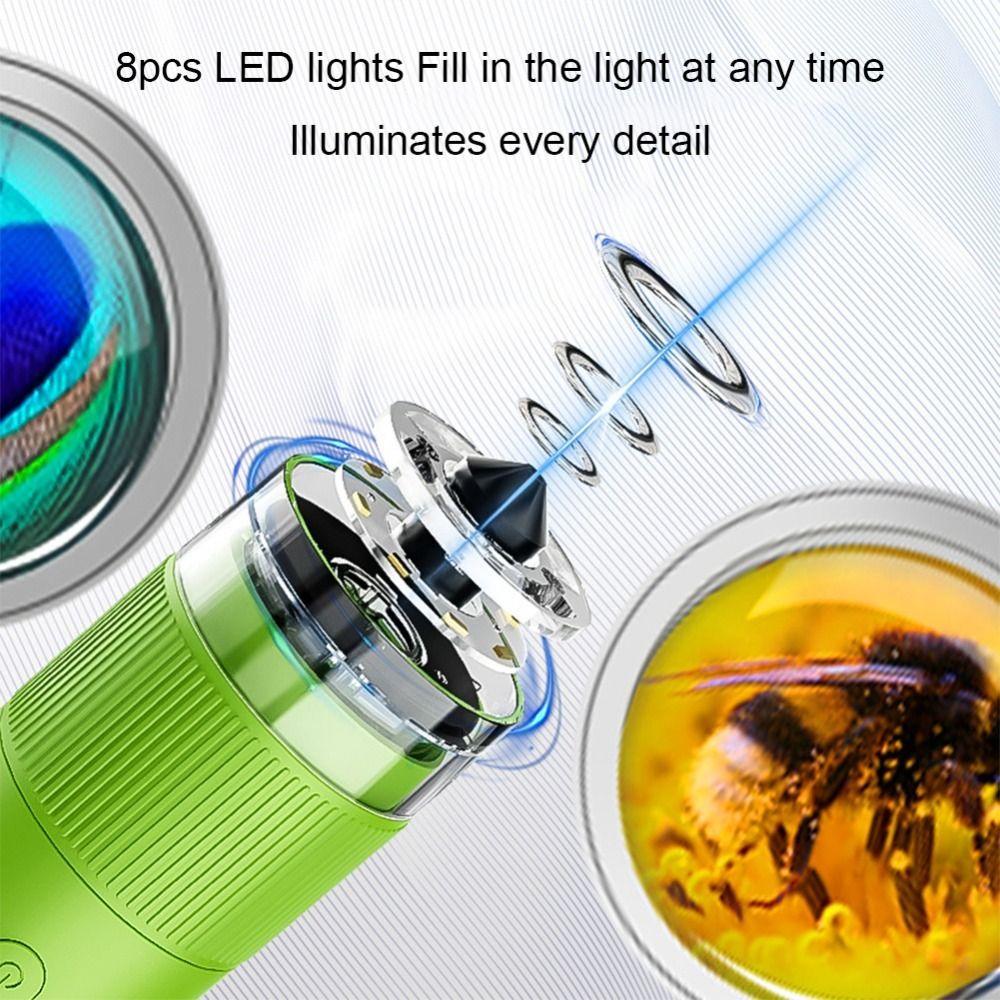 1000X цифровой микроскоп 200 мегапикселей электронный увеличитель ручной детский микроскоп игрушки