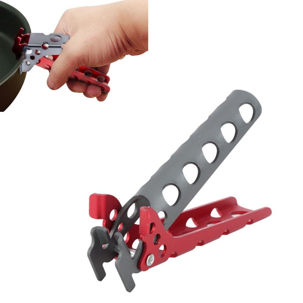 Aluminum Alloy Pot Clamp Portable Pan Grip Handle Durable Pot Gripper Outdoor Cooking