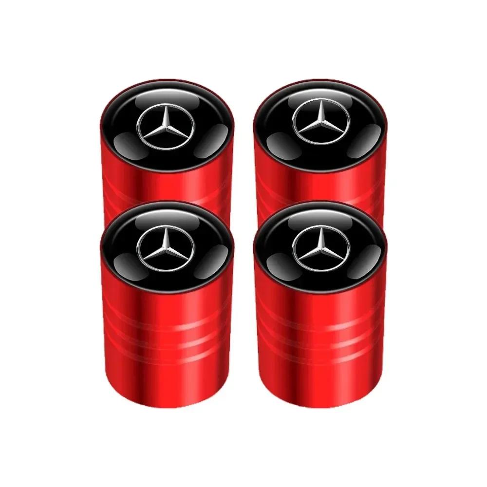 Автонаклейка 2025 Горячая Для Mercedes Benz 4шт Колпачки Клапанов Колес Автомобиля Колпачки Воздушных Штоков Для Mercedes Benz W203 W204 W205 W 206 W21