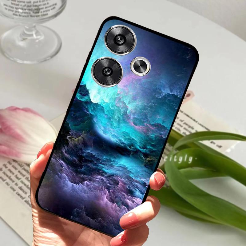 Чехол для POCO F6 Pro 5G Чехол POCOF6 Ударопрочный Мягкий ТПУ Силиконовый Чехол для Телефона Для Xiaomi POCO F6 Pro Capa F 6 Мультяшный Матовый Бампер