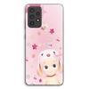 Coque De Téléphone - MANIACASE - Samsung Galaxy A72 - Silicone TPU - Motif Sonny Angel Rose - Noir