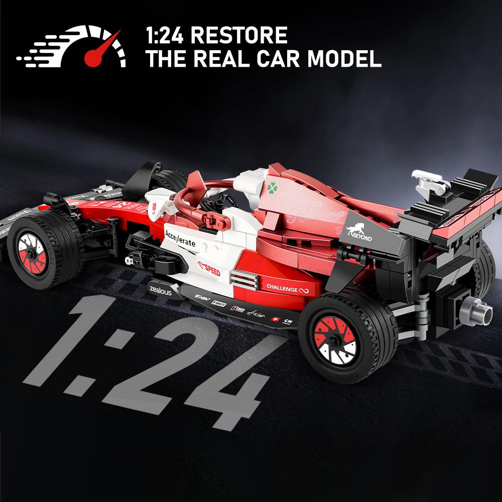 Нетоксичный 623 шт. 1:24 Технических Знаменитых Гоночных Автомобиля Формулы-1 Строительные Детали Модели Городской Транспорт Крутые Модели Автомобилей Наборы Игрушек Праздничные Подарки для Взрослых