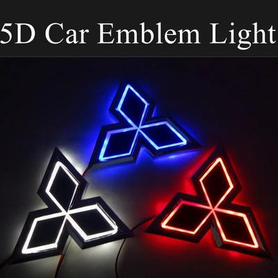 Светодиодная наклейка 5D на переднюю решетку и задний логотип для ASX Ralliart Outlander Lancer Pajero Eclipse Galant