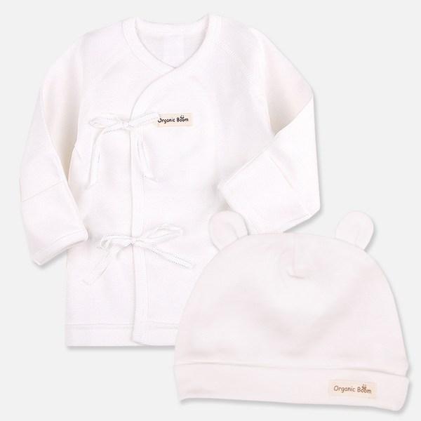 Organic Boom Good Organic Baenat Jeogori + Hat Four Seasons Set, корейские детские товары