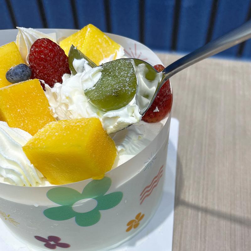 Нержавеющая сталь, круглая ложка с большой головкой, чистая, красная, золотистая, для ужина, с длинной ручкой, десертные ложки для перемешивания, кухонные аксессуары, гаджеты