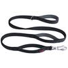 Safety Dog Leash - 1.5 M Length - Black - Ultra-strong Clip - Reflective Stitching
