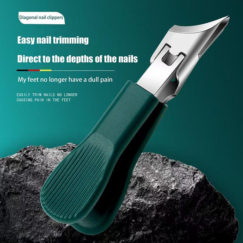 Профессиональные острые косые кусачки для ногтей, триммер, кусачки, инструменты для ухода против разбрызгивания, хироподия, подология, инструмент для ухода за ногами из нержавеющей стали