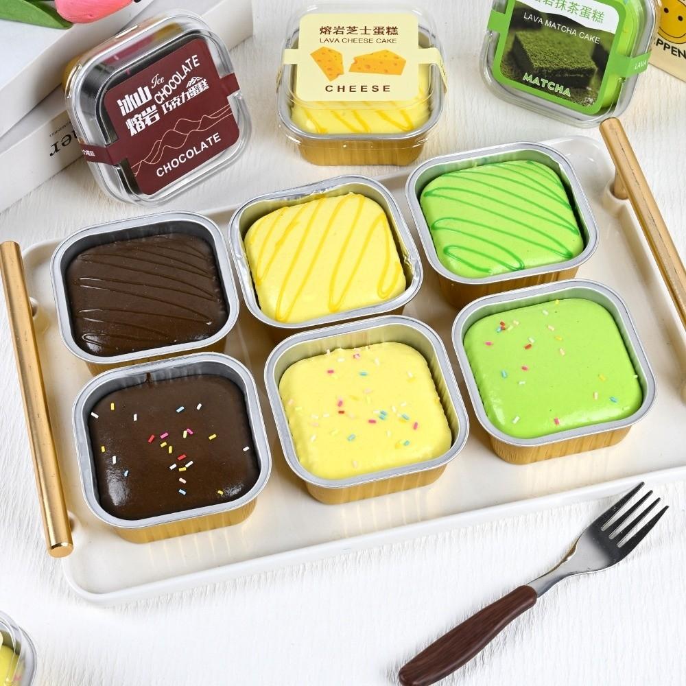 Butter Texture Box Cake Squishy Toy Slow Resbound Cake Squeeze Toy Box Cake Fidget Toy Relax Gift