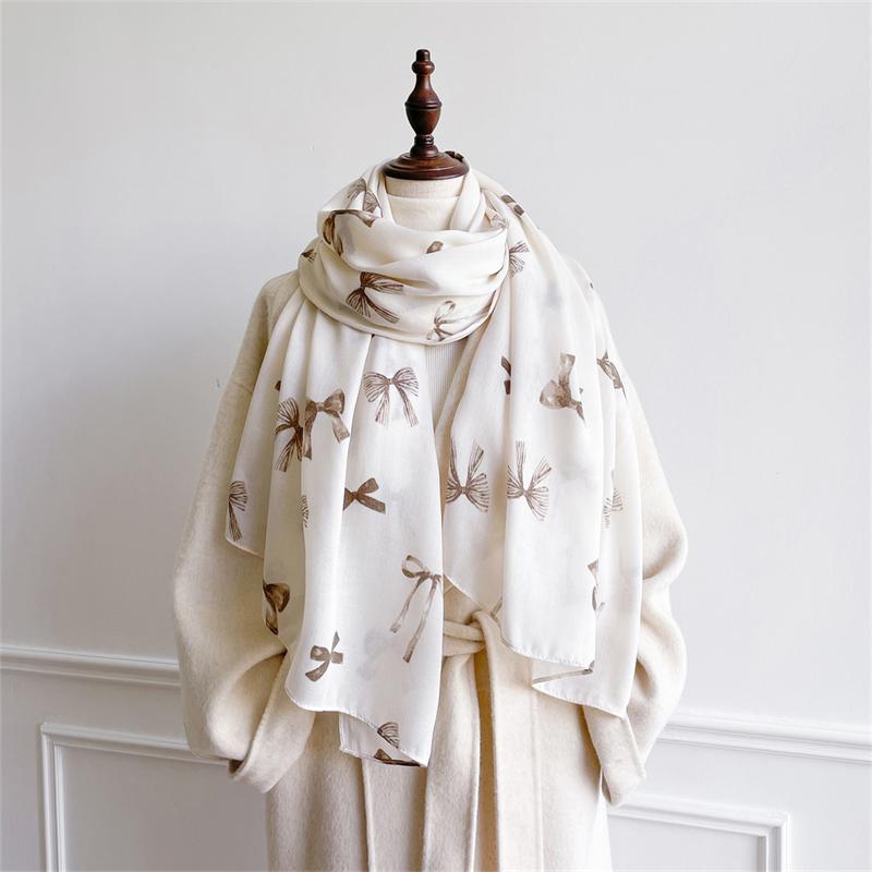 Осенне-зимний теплый кашемировый шарф-шаль для путешествий, модный женский шарф-пашмина с кошачьим принтом, милый женский пончо-буф.