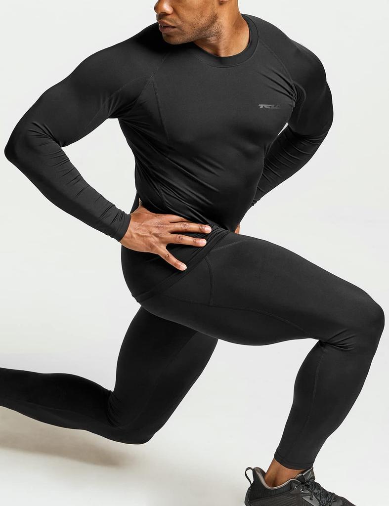 Tesla Long Sleeve Compression Shirt Perfect for and Also Suitable As a Base Layer or Product JPB Men's (UV Protection, Sweat-Wicking, Quick-Drying) -