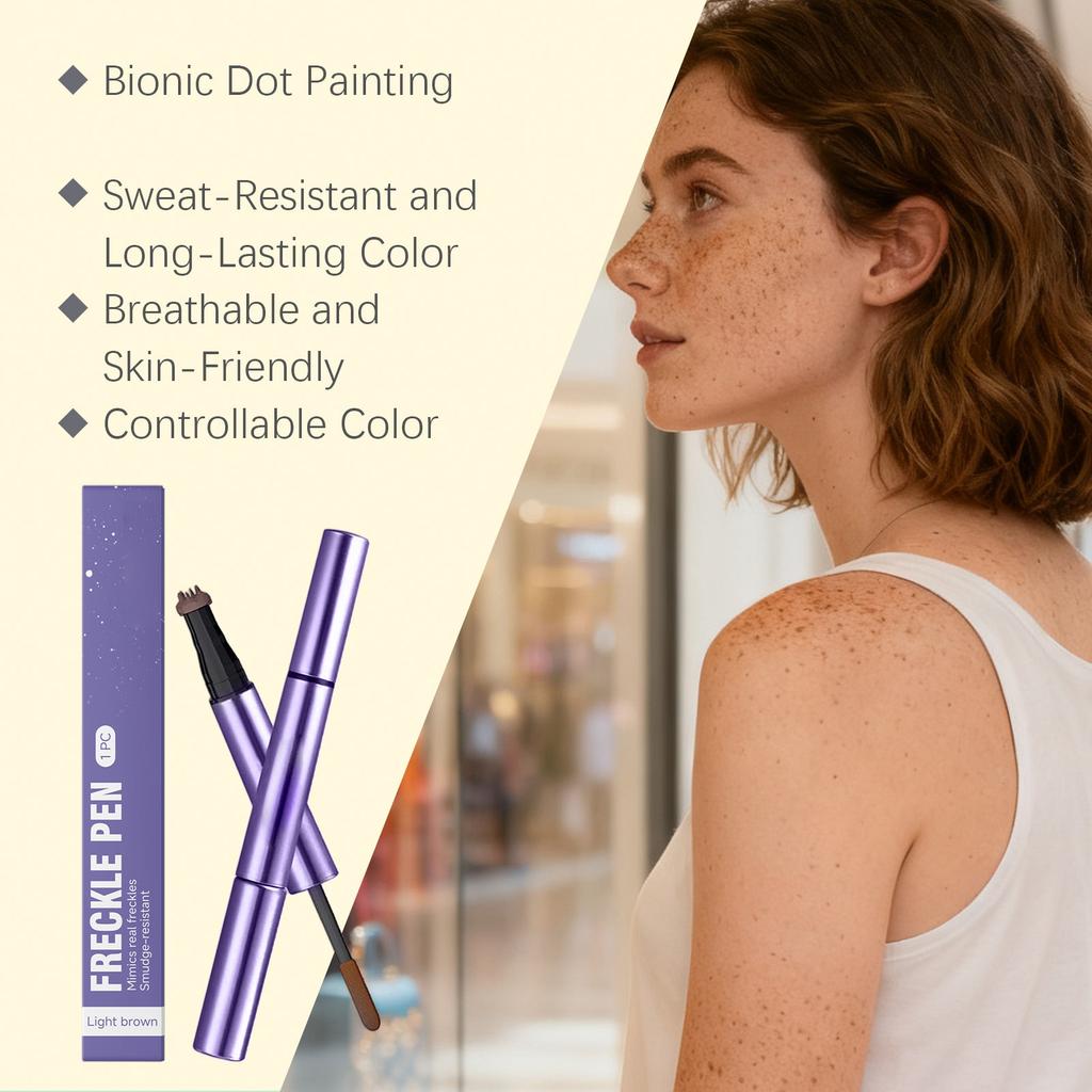 Natural Imitation Freckle Pen, Sweat-proof, Long-lasting Makeup, Fine Pen Tip, European And American Imitation Sun-drying Makeup Tool.3ML