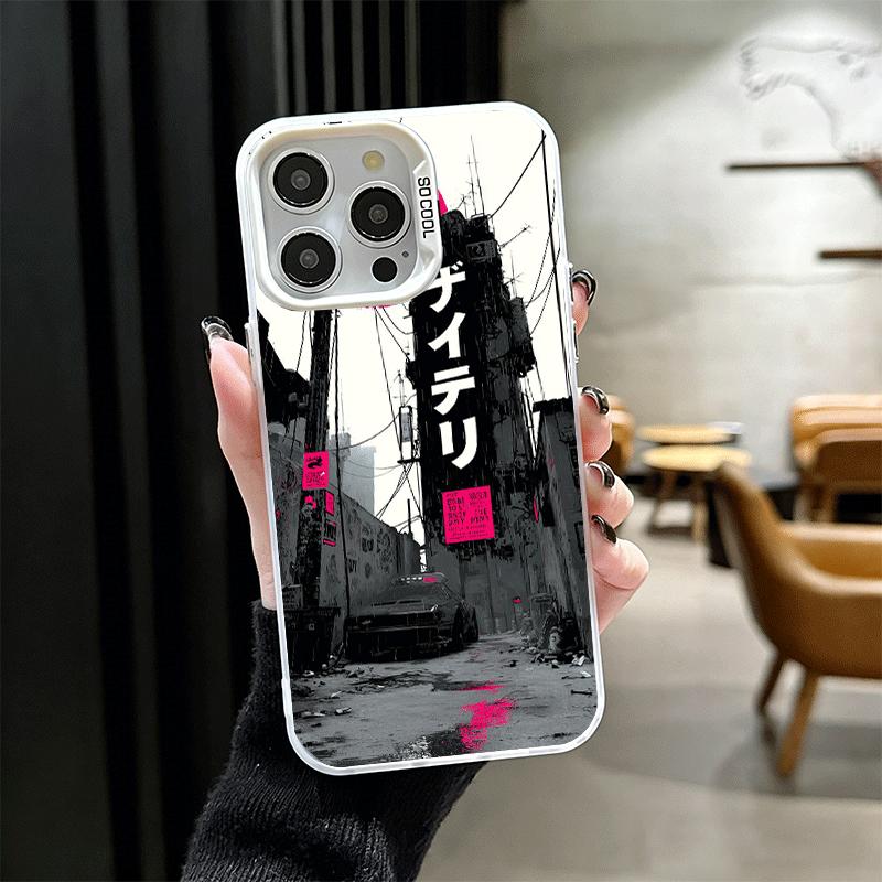 Cyberpunk Aesthetics Shockproof Phone Case for iPhone 17 Air 16 16E 15 Pro Max 14 Plus 13 Mini 12 Back Cover Anti Fall Fundas