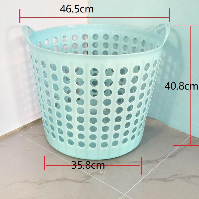 Домашняя большая пластиковая корзина для хранения игрушек, одежды для стирки, прочный контейнер для мелочей