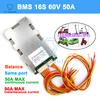 Плата защиты зарядного устройства литиевой батареи BMS 16S 60V 50A, пиковый ток 90А, с платой защиты балансировки для электровелосипеда