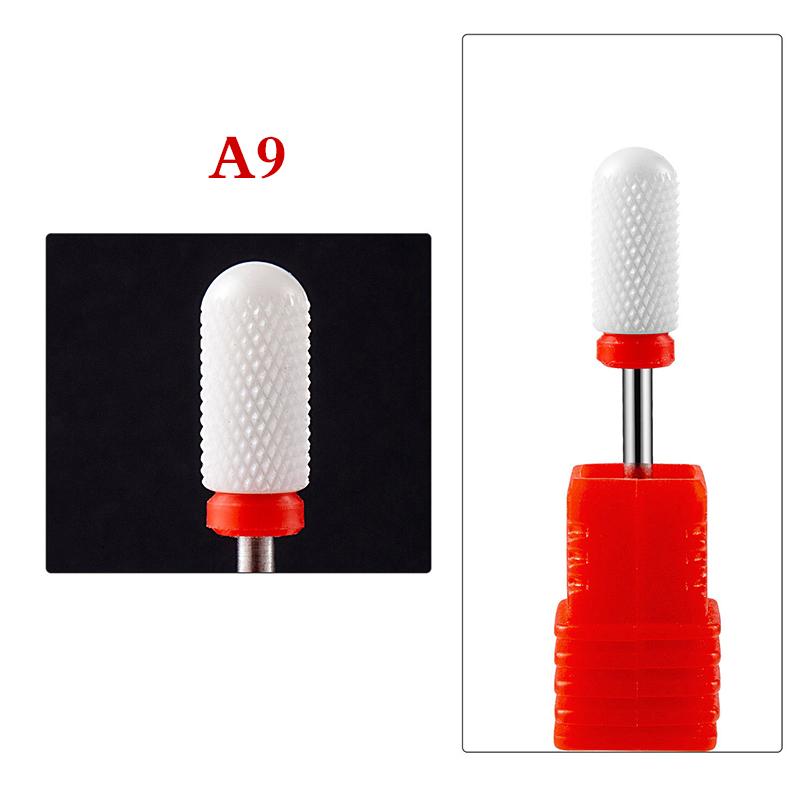 1Pc Ceramic Tungsten Nail Drill Bits File For Electric Manicure Machine Tool