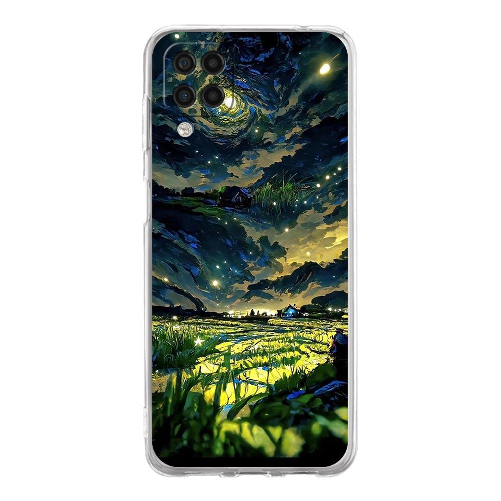 INS Япония Закат Пейзаж Чехол для телефона Для Samsung A51 A71 A21S A12 A11 A31 A41 A01 A03S A22 A13 A33 A73 A53 A52 A32 5G A23 Чехол