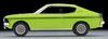 Tomytec Tomica Limited Vintage Neo Mitsubishi Colt Galant GTO MR 1970 Finished Model 1/64 LV-N204d Model, Yellow-Green,