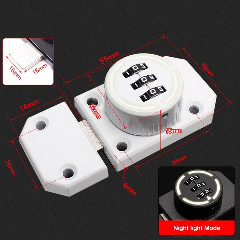 Кодовый замок из цинкового сплава с кодовым замком, светящийся кодовый замок, новый шкаф, замки с паролем, шкаф