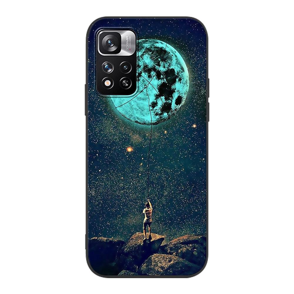 Чехол Little Prince Watercolor Art для Xiaomi Redmi Note 9S 9 8 10 11 Pro 9C 9A 7 8T 7A 8A 6A 6 10S черный мягкий чехол для мобильного телефона