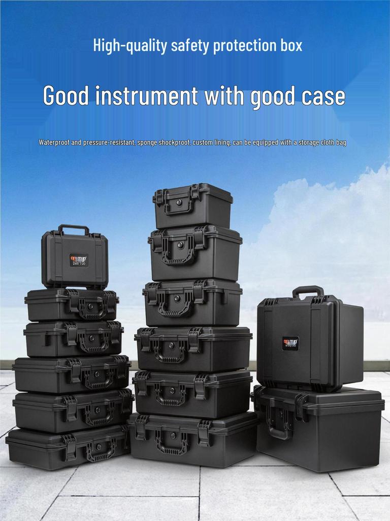 Пластиковый водонепроницаемый ударопрочный защитный бокс для камеры и оборудования