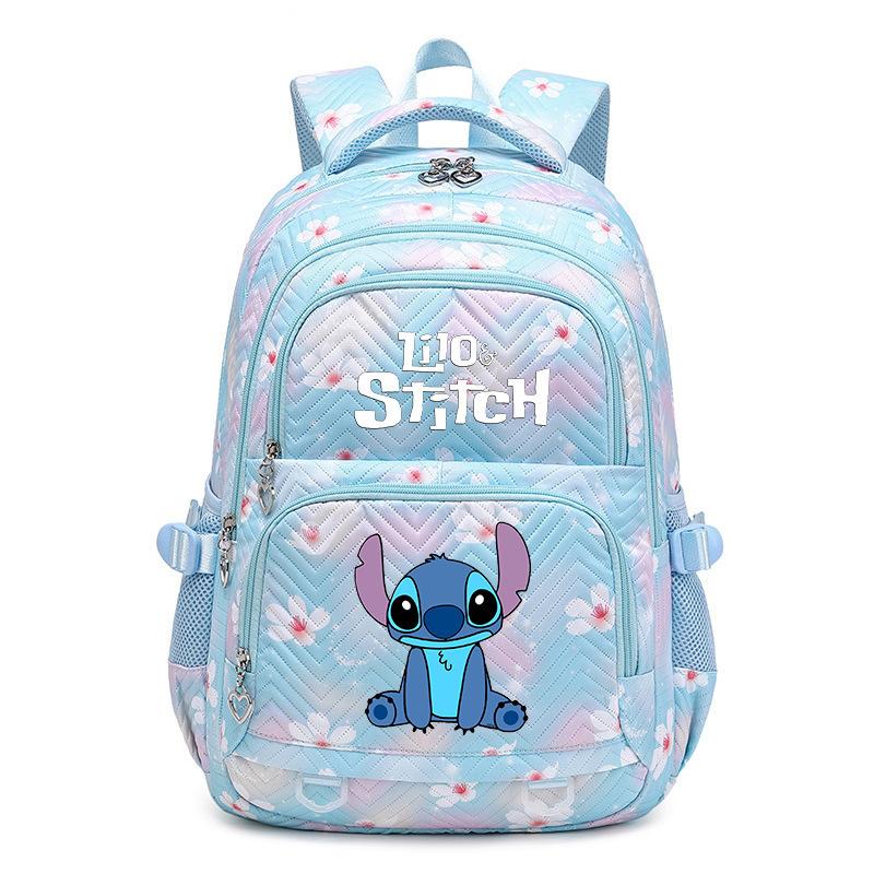 New Stitch Backpack for Girls Kids Elementary School Bag Large Capacity Korean Style Colorful Bookbag