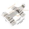 New Stainless Steel Door Buckle Guard Clasp 180-degree Door Bolt Anti-theft Multifunction Safety Door Lock Home Hotel
