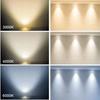 12V Mini COB LED Adjustable Recessed Downlight Driverless Cabinet Showcase Lighting White Body 5 10 Pack