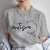 Autism Awareness Short Sleeve Tees Casual Female Clothing Graphic Tops Women Streetwear Oversized Fashion Autism Accept T-shirt