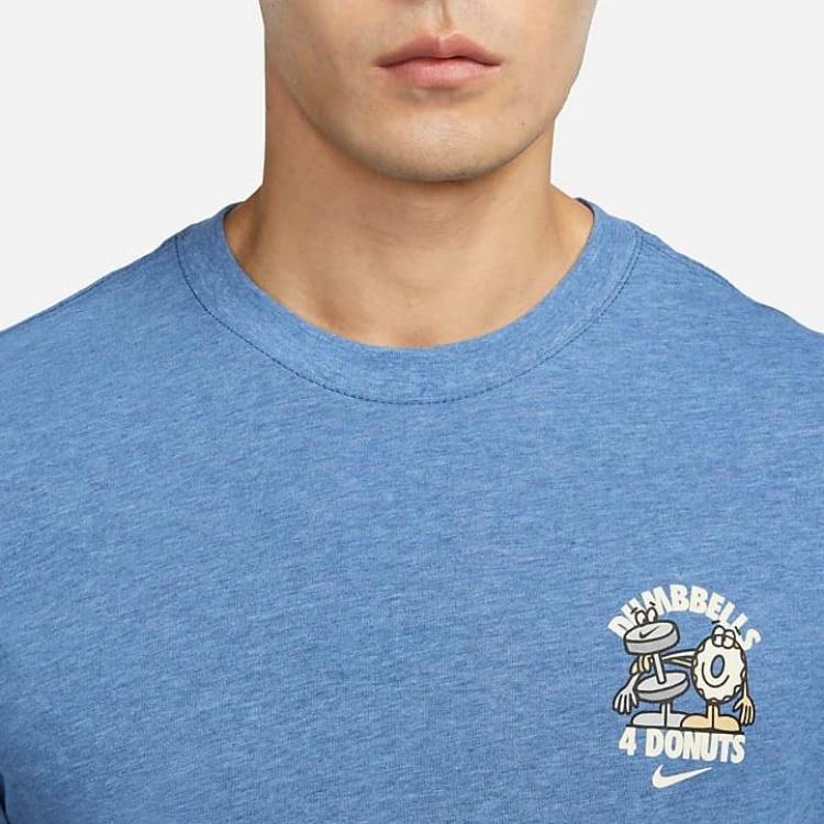 Nike Dri-fit Training T-Shirt 'Blue' Men's FD0138-456
