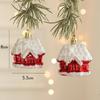 2Pcs Christmas Tree Decorations House Pendant Hanging Decor Party Supply
