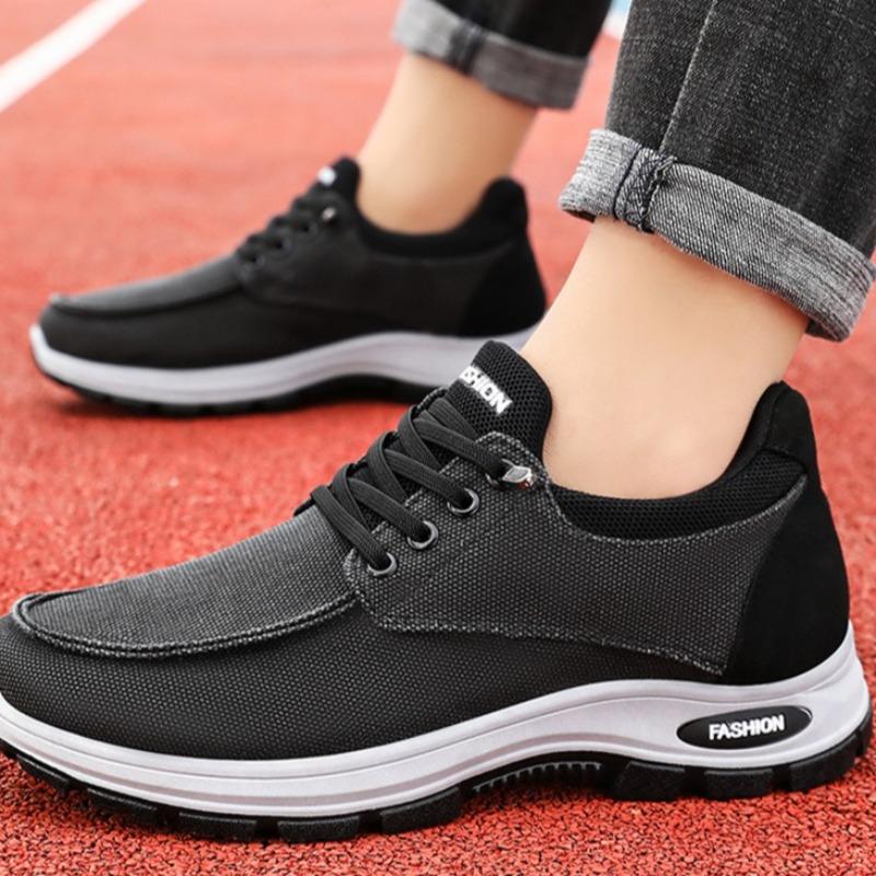 Новая Мода Мужская Обувь Модные Повседневные Кроссовки Уличные Нескользящие Прогулочные Туфли на Плоской Подошве На Шнуровке Вулканизированная Обувь для Мужчин Hombre
