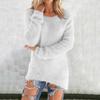 Womens Cute Sweaters Casual Crewneck Fleece Pullover Long Sleeve Thermal Soft Fuzzy Sweater Winter Clothes