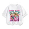 Kpop Охотники на демонов Детская одежда Футболка с коротким рукавом Милая Kpop Охотники на демонов Тигр Харадзюку Футболка для мальчиков девочек