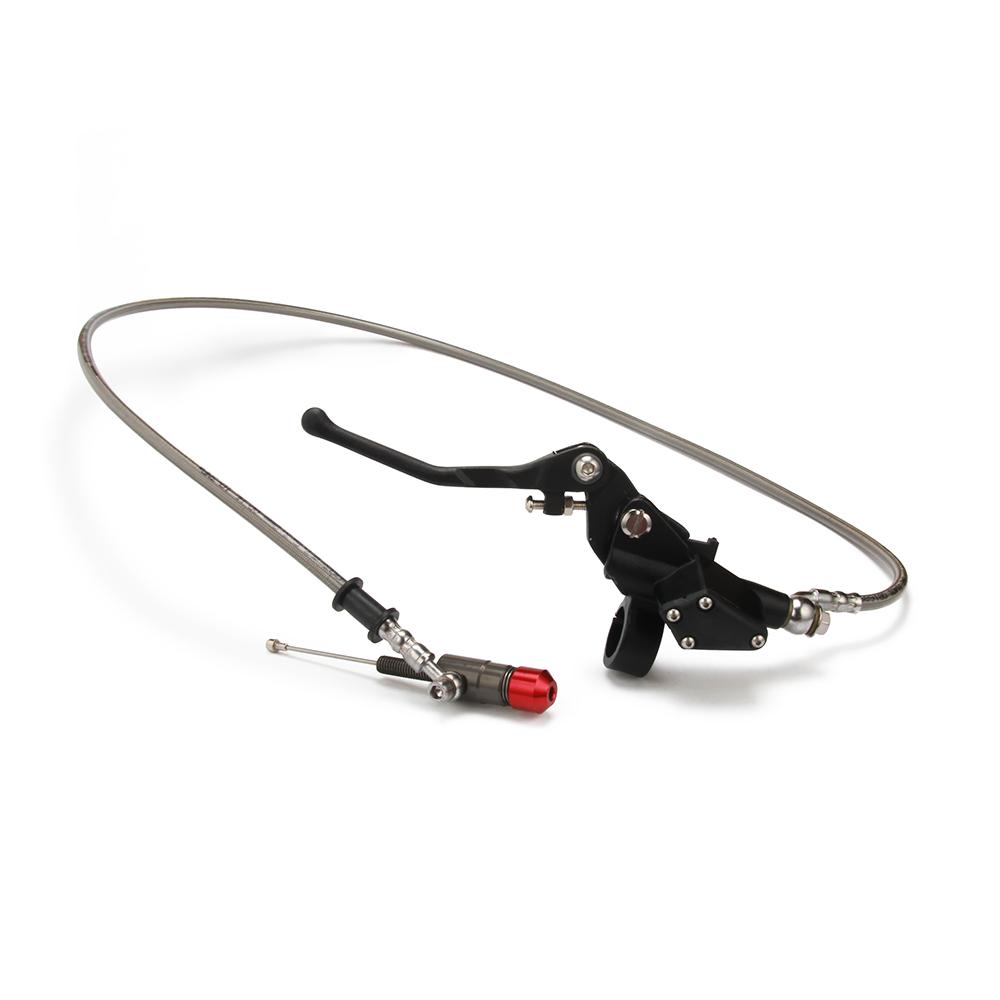 Hydraulic Clutch 1200mm Silver Lever Master Cylinder For 125-250cc Vertical Engine Motorcycle Dirt Bike Motocross Aluminum