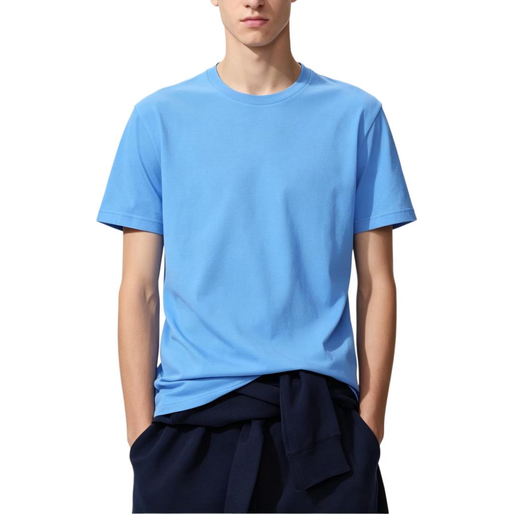 Uniqlo Мужская футболка с круглым вырезом и коротким рукавом, пуловер, топ 482300-64