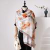 New Style  Thin Chinese Style Jacquard High-end  Versatile Double-sided High-end Silk Scarf