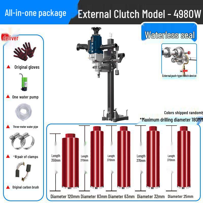 Metabo High-Power Handheld Electric Diamond Core Drill for Concrete