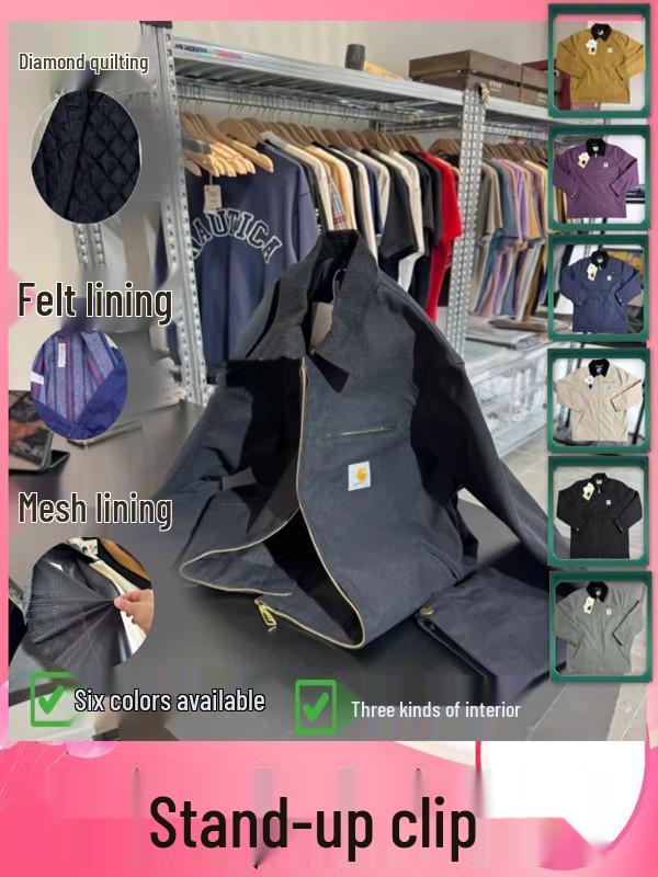 Detroit J01 Heavyweight Canvas Pure Cotton Retro Lapel Jacket