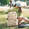 Dickies Japanese Style Unisex Casual Minimalist Daily Fashion Versatile Polyester Backpack Unisex backpack Pink Blue Beige DK-B040
