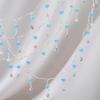 1Meter 0.5Meter Green Glass Lantern Beads Crystal Charm Copper Chain DIY Necklace Bracelet Beaded Chain Jewelry Making Materials