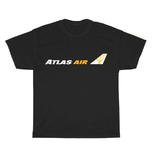 Новая унисекс футболка Atlas Air Cargo с логотипом, смешная, размеры от S до 5XL