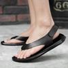 FashionSummer New Sandals Men Outdoor Slippers Male Comfortable Casual Shoes Genuine Leather Men's Shoes Comfortable Beach Flip-flops